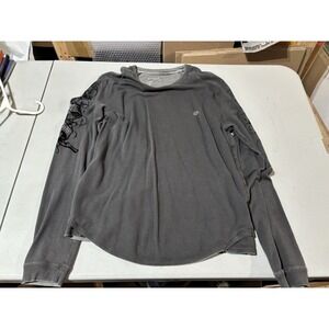 Vintage y2k 2000s guess long sleeve shirt size Large Gray Grunge